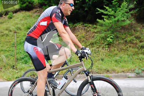 Image of friendshiop outdoor on mountain bike