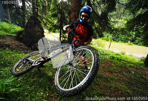 Image of  mount bike man outdoor