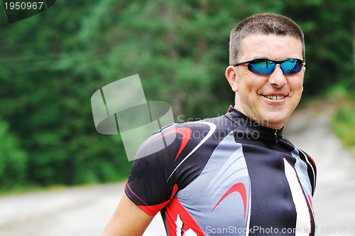 Image of mountain biker portrait