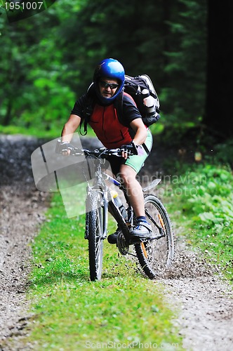 Image of  mount bike man outdoor