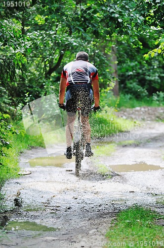 Image of  mount bike man outdoor