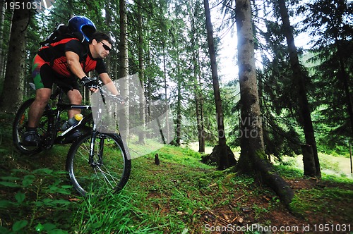 Image of  mount bike man outdoor