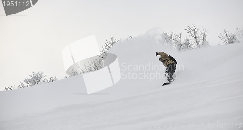 Image of freestyle snowboarder