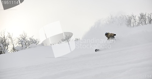 Image of freestyle snowboarder