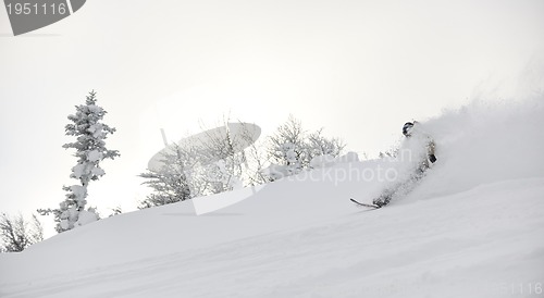 Image of freestyle snowboarder