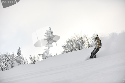 Image of freestyle snowboarder