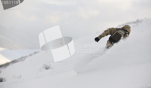 Image of freestyle snowboarder