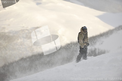 Image of freestyle snowboarder