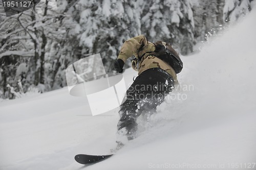 Image of freestyle snowboarder