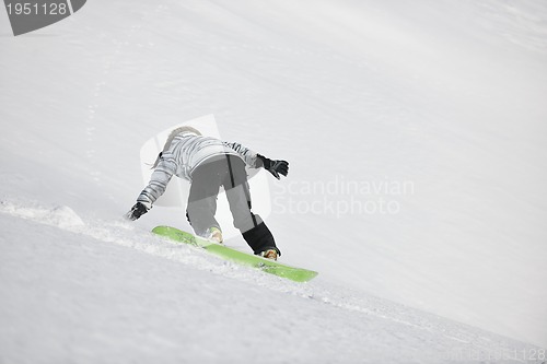 Image of freestyle snowboarder
