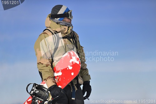 Image of snowboarder portrait