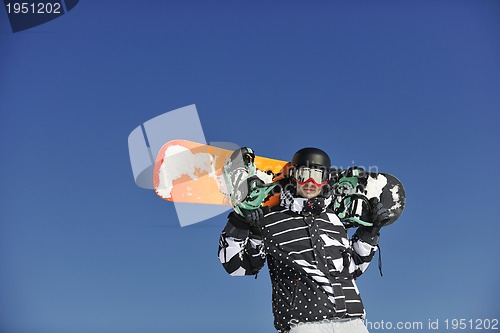 Image of snowboarder portrait