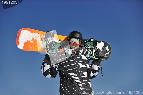 Image of snowboarder portrait