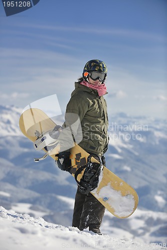 Image of snowboarder portrait