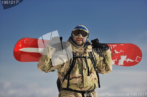 Image of snowboarder portrait