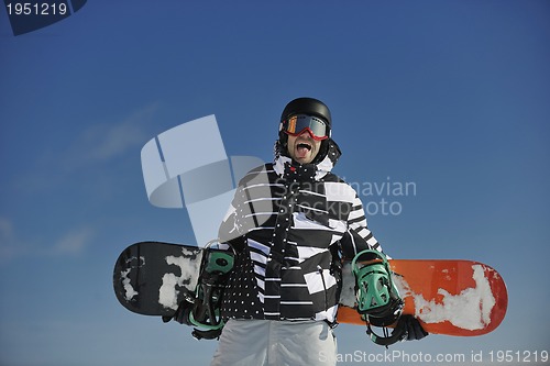 Image of snowboarder portrait