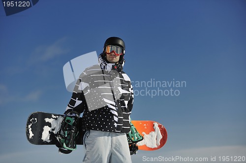 Image of snowboarder portrait