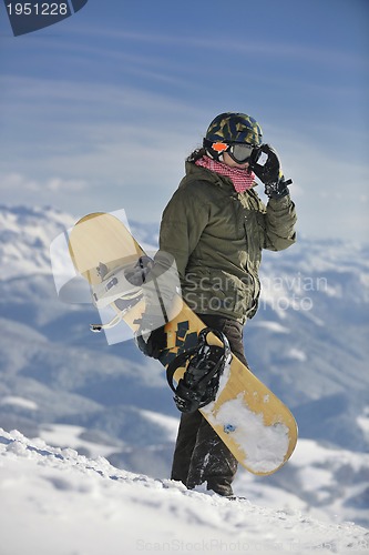 Image of snowboarder portrait