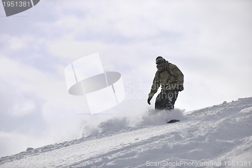 Image of freestyle snowboarder