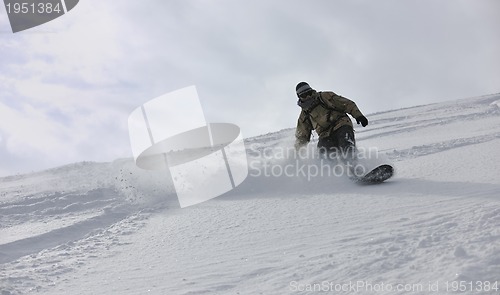 Image of freestyle snowboarder