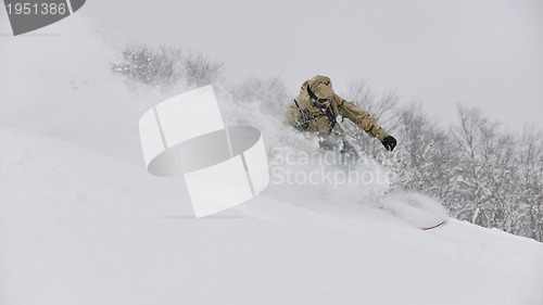 Image of freestyle snowboarder