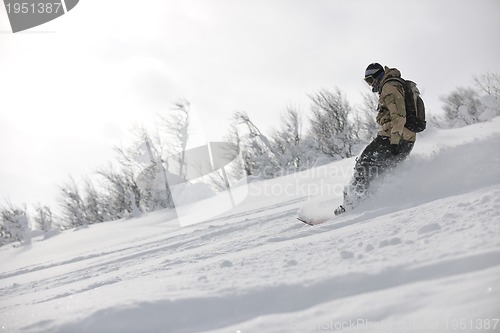 Image of freestyle snowboarder