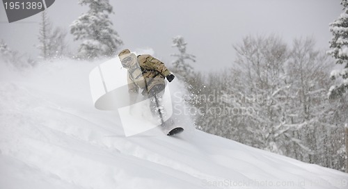 Image of freestyle snowboarder