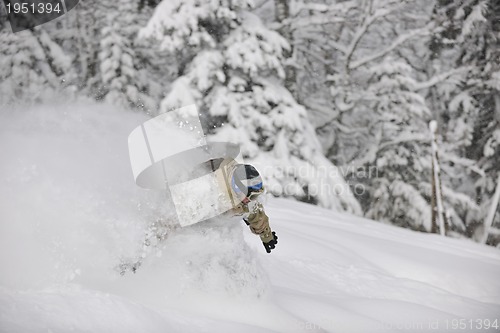 Image of freestyle snowboarder