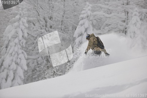 Image of freestyle snowboarder