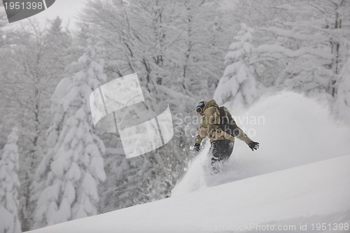 Image of freestyle snowboarder