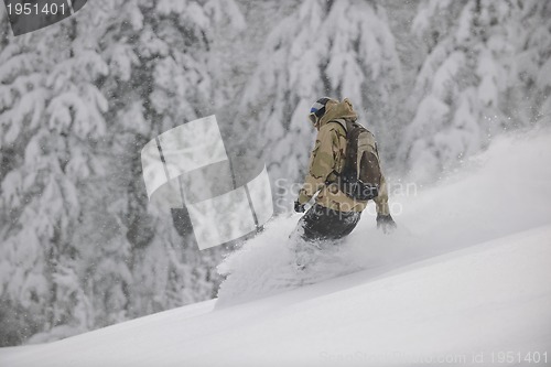 Image of freestyle snowboarder