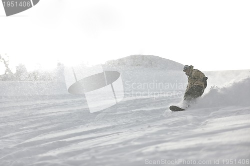 Image of freestyle snowboarder