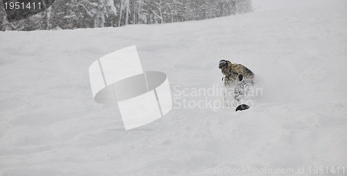 Image of freestyle snowboarder