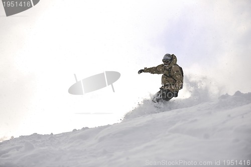 Image of freestyle snowboarder