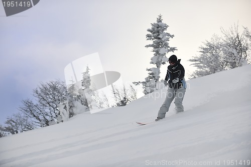 Image of freestyle snowboarder