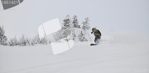 Image of freestyle snowboarder