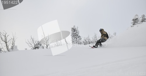 Image of freestyle snowboarder