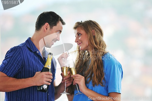 Image of happy couple celebrate