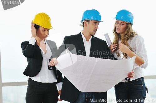 Image of young architect team 