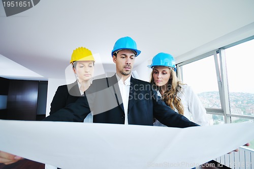 Image of young architect team 