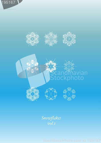 Image of Snowflakes Icon Set