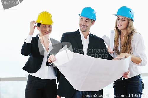 Image of young architect team