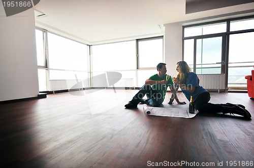 Image of happy couple celebrate