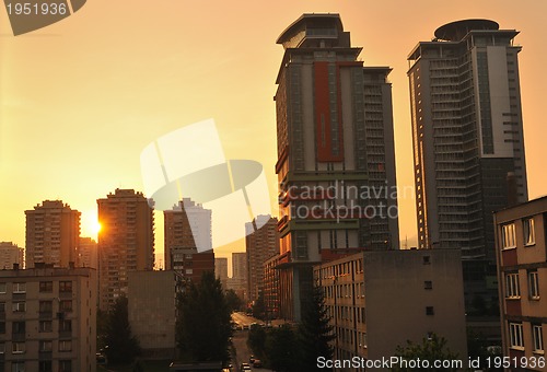 Image of sunrise cityscape