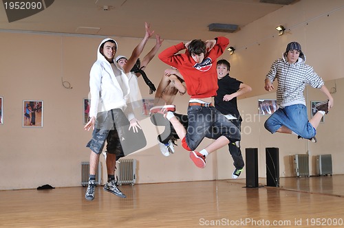 Image of jump group teen