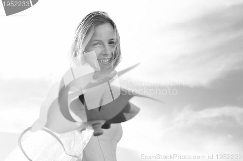 Image of beautiful bride outdoor