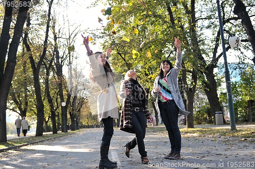 Image of Three young ladies enjoying themselves