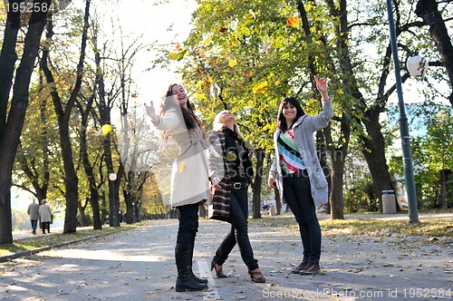 Image of Three young ladies enjoying themselves