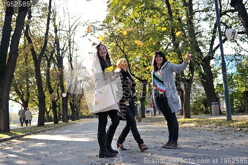 Image of Three young ladies enjoying themselves