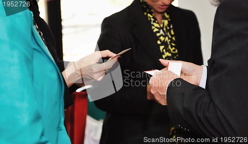 Image of businces card change